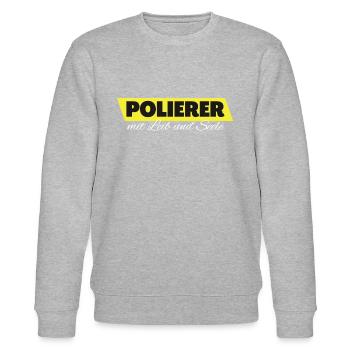 Polierer mit Leib und Seele - Stanley/Stella Unisex Bio-Sweatshirt CHANGER  - Grau meliert - Vorne - Nik (191cm) & Marisol (170cm)