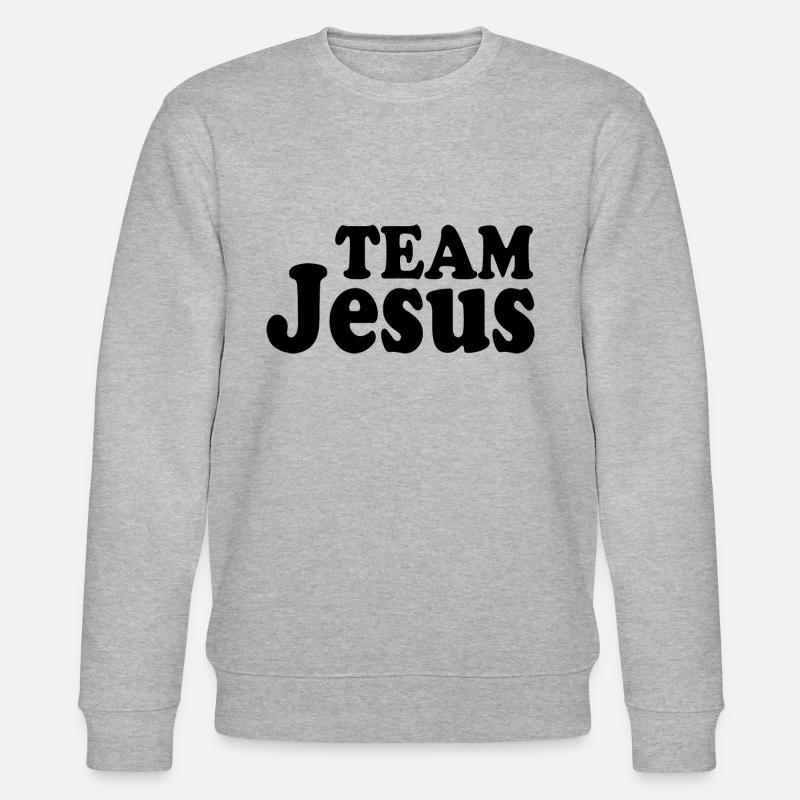 Team jesus - Stanley/Stella Unisex Bio-Sweatshirt CHANGER  - Grau meliert