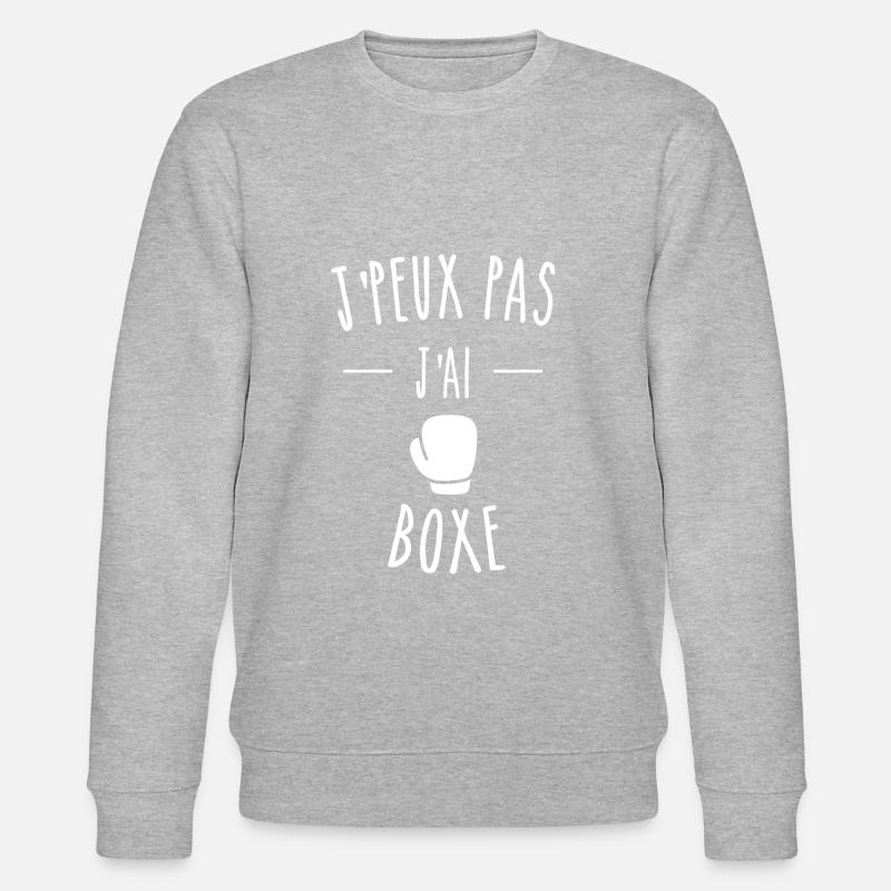 J'PEUX PAS J'AI BOXE - GANT DE BOXE - Sweat bio CHANGER Stanley/Stella Unisexe - gris chiné