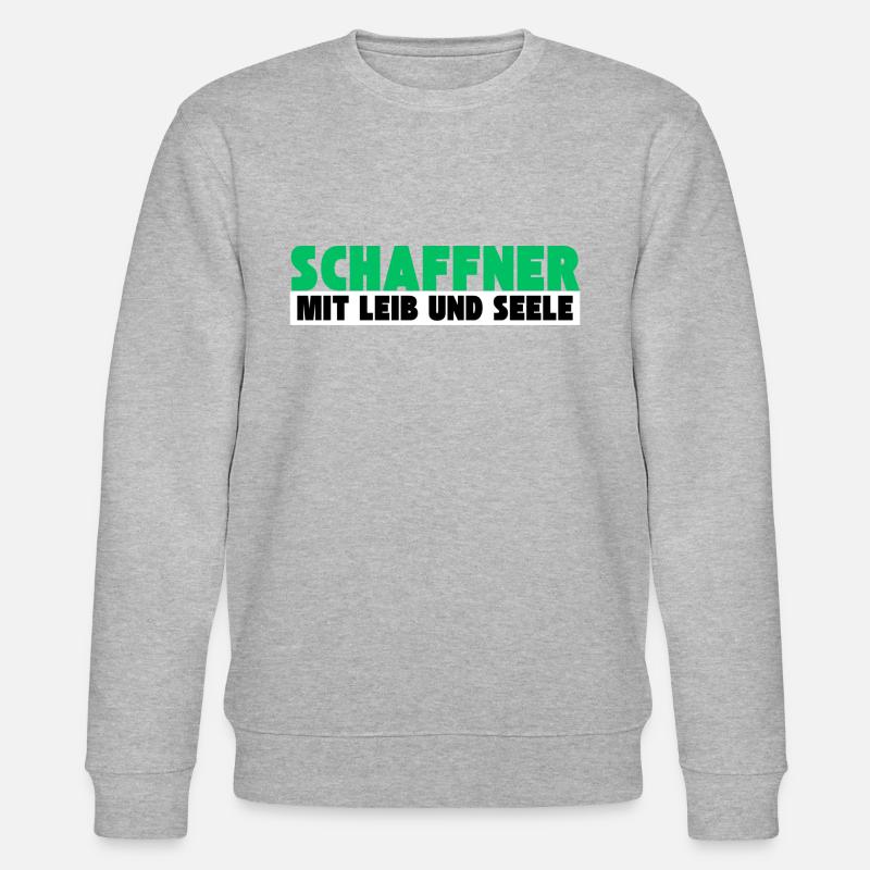 Schaffner mit Leib und Seele - Stanley/Stella Unisex Bio-Sweatshirt CHANGER  - Grau meliert