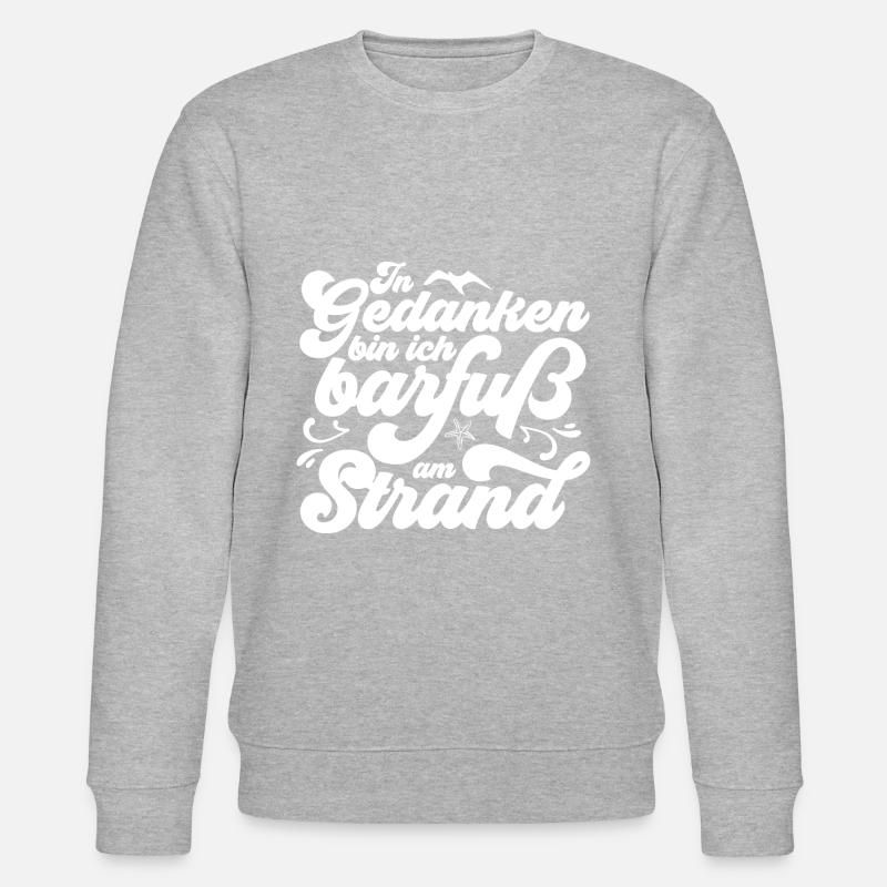PLATTDEUTSCHER SPRUCH - Stanley/Stella Unisex Bio-Sweatshirt CHANGER  - Grau meliert