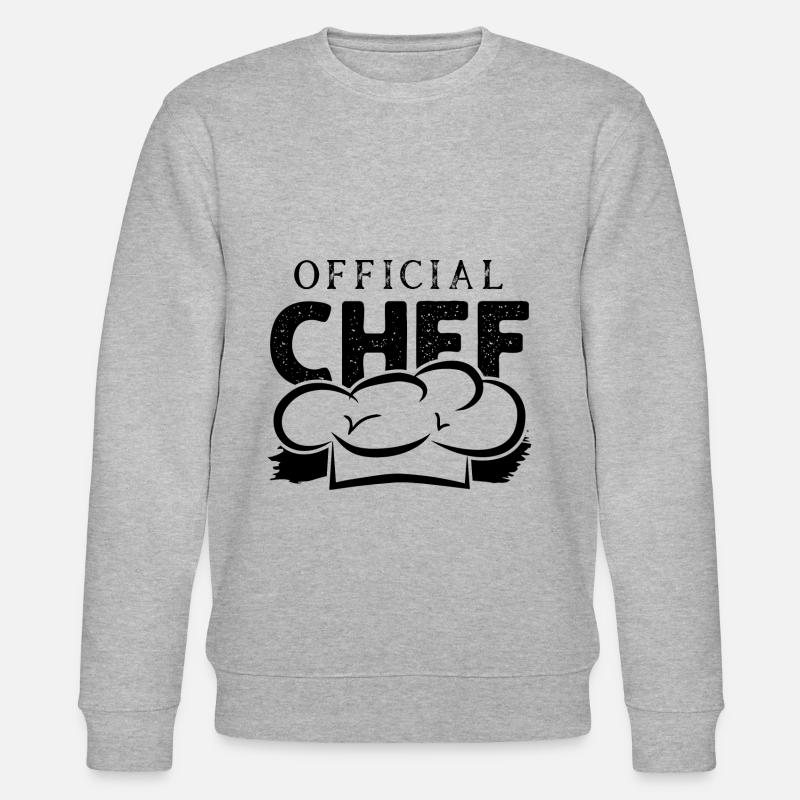 chefkoch koch chef kochen - Stanley/Stella Unisex Bio-Sweatshirt CHANGER  - Grau meliert