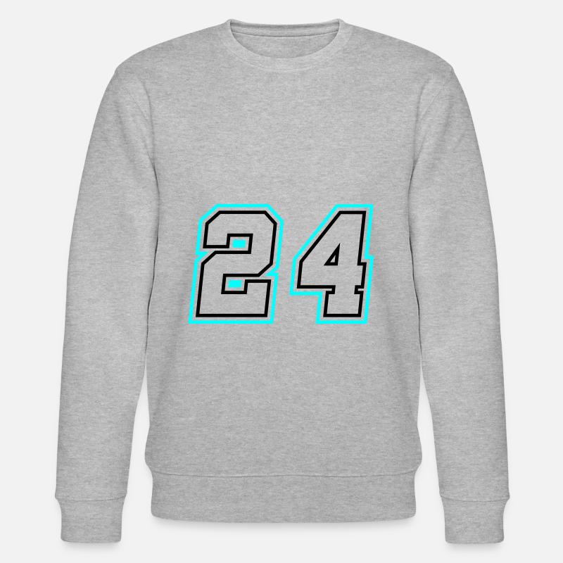 24 Zahl symbol - Stanley/Stella Unisex Bio-Sweatshirt CHANGER  - Grau meliert