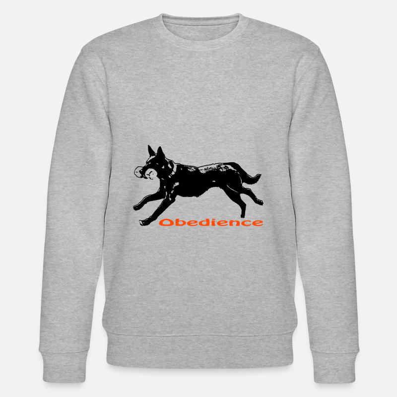 Obedience Kelpie - Stanley/Stella Unisex Bio-Sweatshirt CHANGER  - Grau meliert