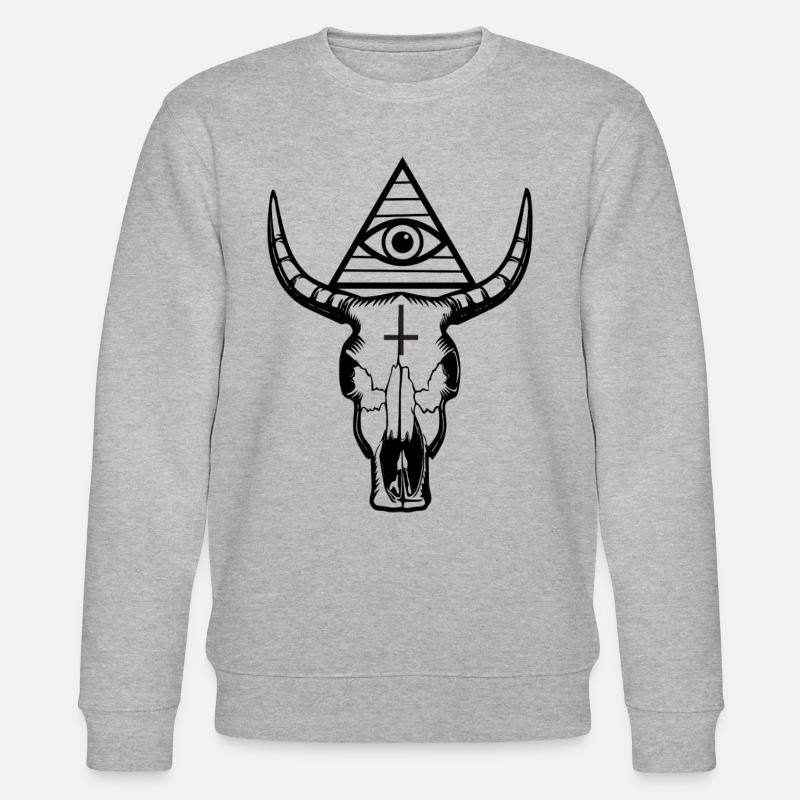 Crâne de Ram - Sweat bio CHANGER Stanley/Stella Unisexe - gris chiné