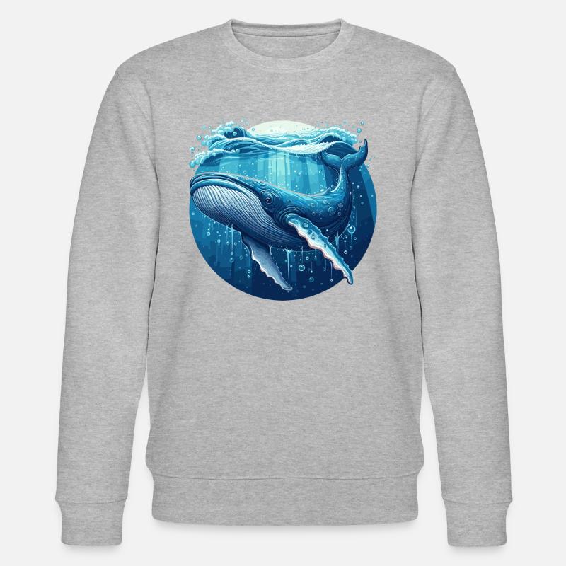 Blauwal - Stanley/Stella Unisex Bio-Sweatshirt CHANGER  - Grau meliert