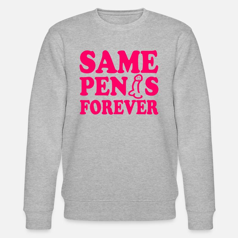 Same penis forever - Stanley/Stella Unisex Bio-Sweatshirt CHANGER  - Grau meliert