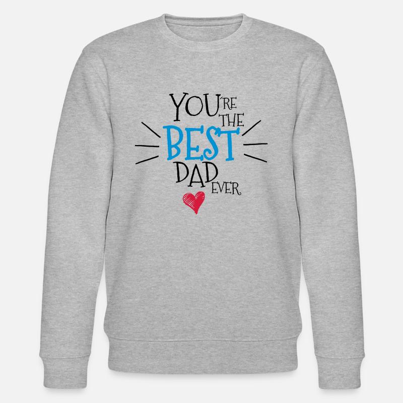 Bester Vater den es gib - Stanley/Stella Unisex Bio-Sweatshirt CHANGER  - Grau meliert