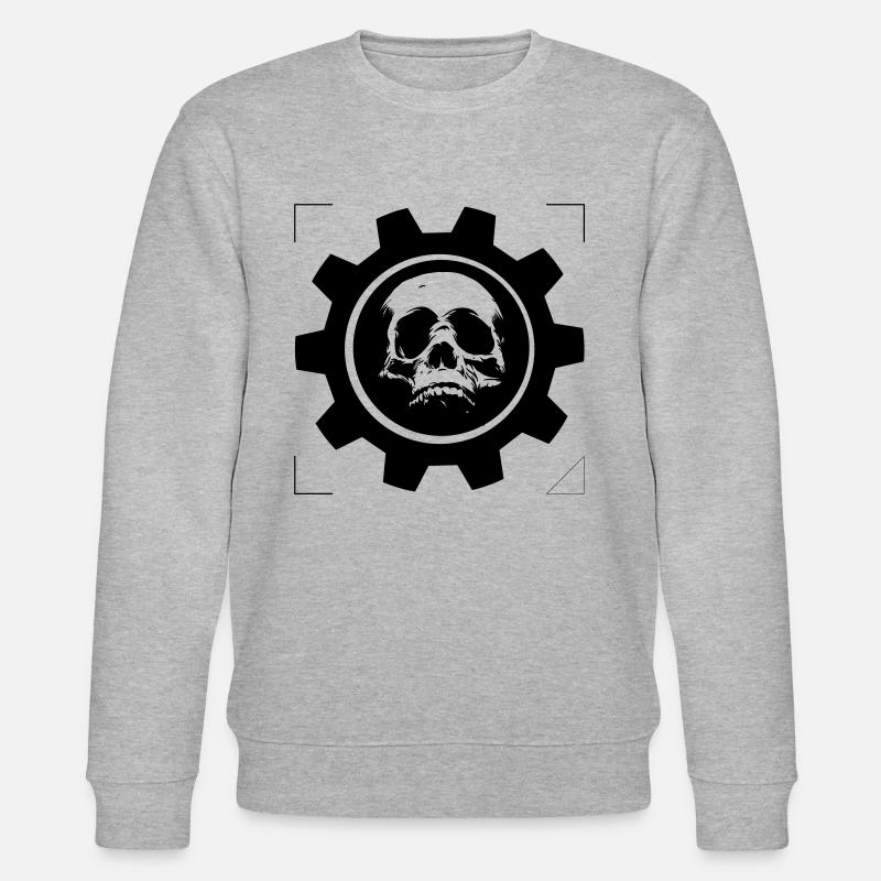 SCHÄDELRAD GETRIEBEN - Stanley/Stella Unisex Bio-Sweatshirt CHANGER  - Grau meliert
