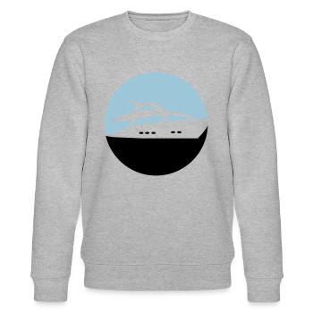 yacht - Stanley/Stella Unisex Bio-Sweatshirt CHANGER  - Grau meliert - Vorne - Nik (191cm) & Marisol (170cm)