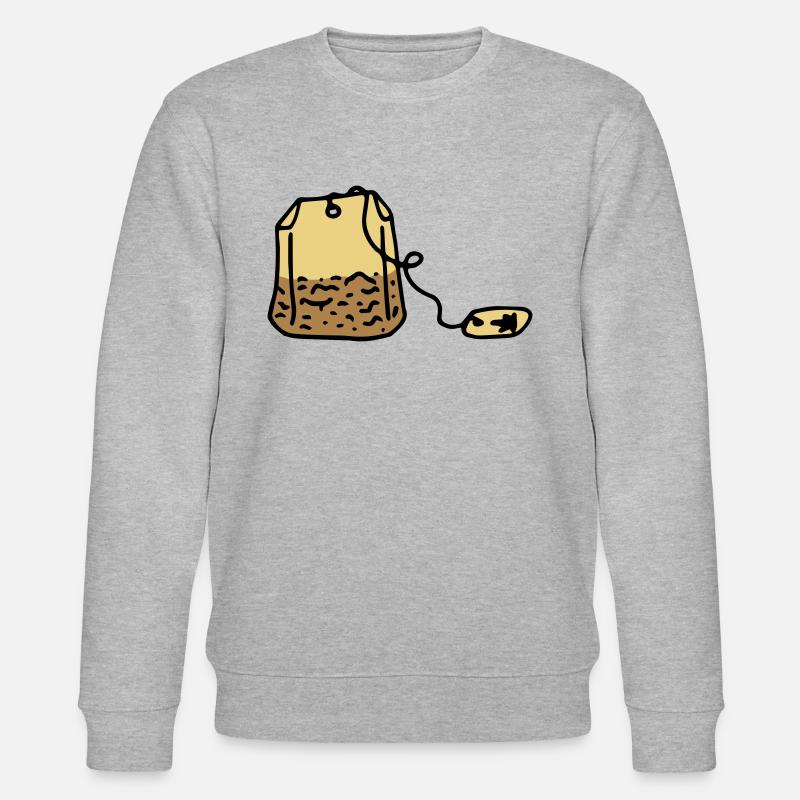Tee Teebeutel Teetrinker Tea time - Stanley/Stella Unisex Bio-Sweatshirt CHANGER  - Grau meliert
