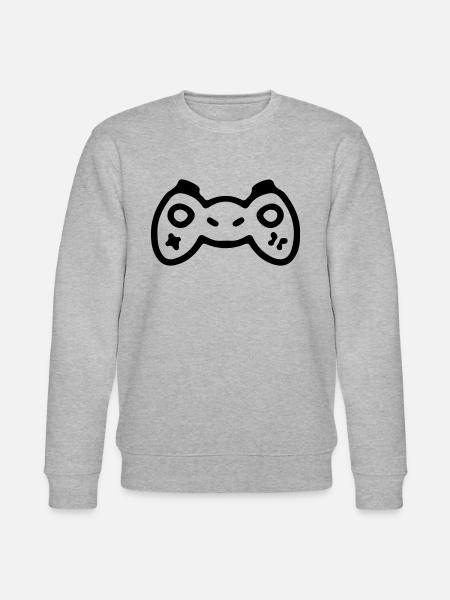 Controller Gamer Gambler Console Gaming - Stanley/Stella CHANGER Unisex Organic Sweatshirt - heather grey
