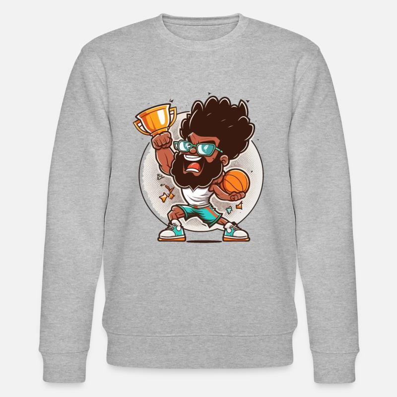 Slam Dunk König - Stanley/Stella Unisex Bio-Sweatshirt CHANGER  - Grau meliert