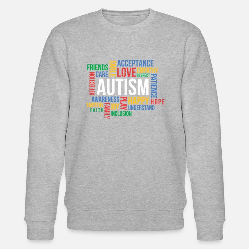 Autismus - Stanley/Stella Unisex Bio-Sweatshirt CHANGER  - Grau meliert