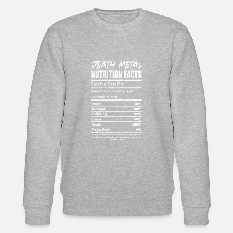 Death Metal - Stanley/Stella Unisex Bio-Sweatshirt CHANGER  - Grau meliert