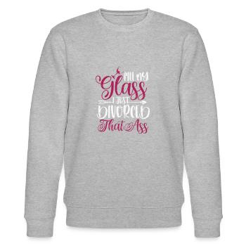 Scheidung - Stanley/Stella Unisex Bio-Sweatshirt CHANGER  - Grau meliert - Vorne - Nik (191cm) & Marisol (170cm)
