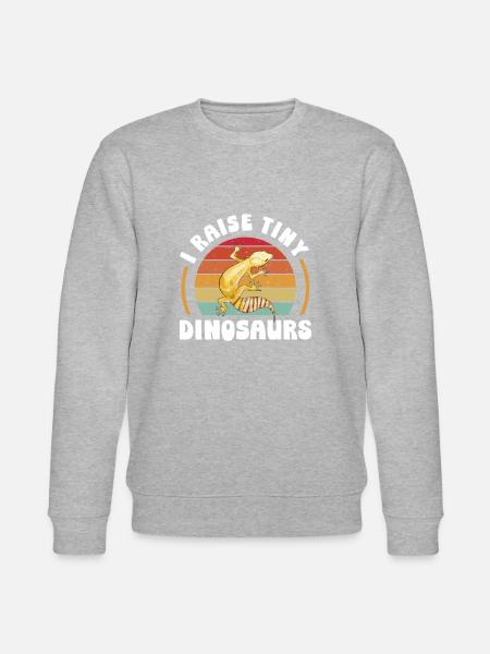 Gecko Salamander Lizard Reptile Gift - Stanley/Stella CHANGER Unisex Organic Sweatshirt - heather grey