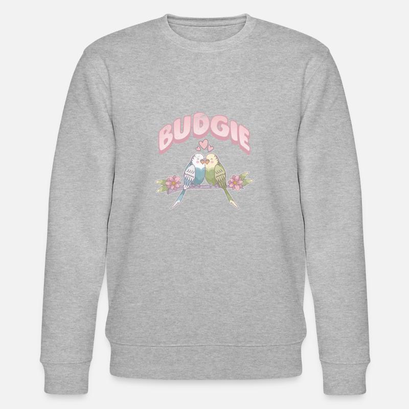 Perruche ondulée - Sweat bio CHANGER Stanley/Stella Unisexe - gris chiné