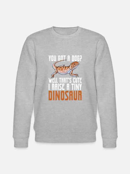 Gecko Salamander Lizard Reptile Gift - Stanley/Stella CHANGER Unisex Organic Sweatshirt - heather grey