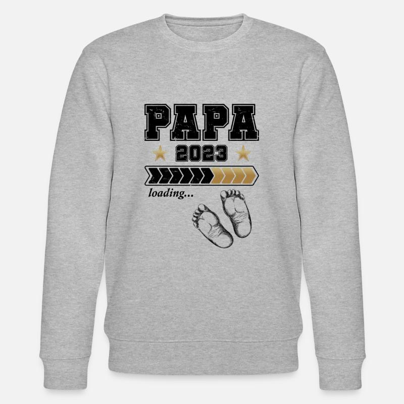 Futur papa 2023 - Sweat bio CHANGER Stanley/Stella Unisexe - gris chiné