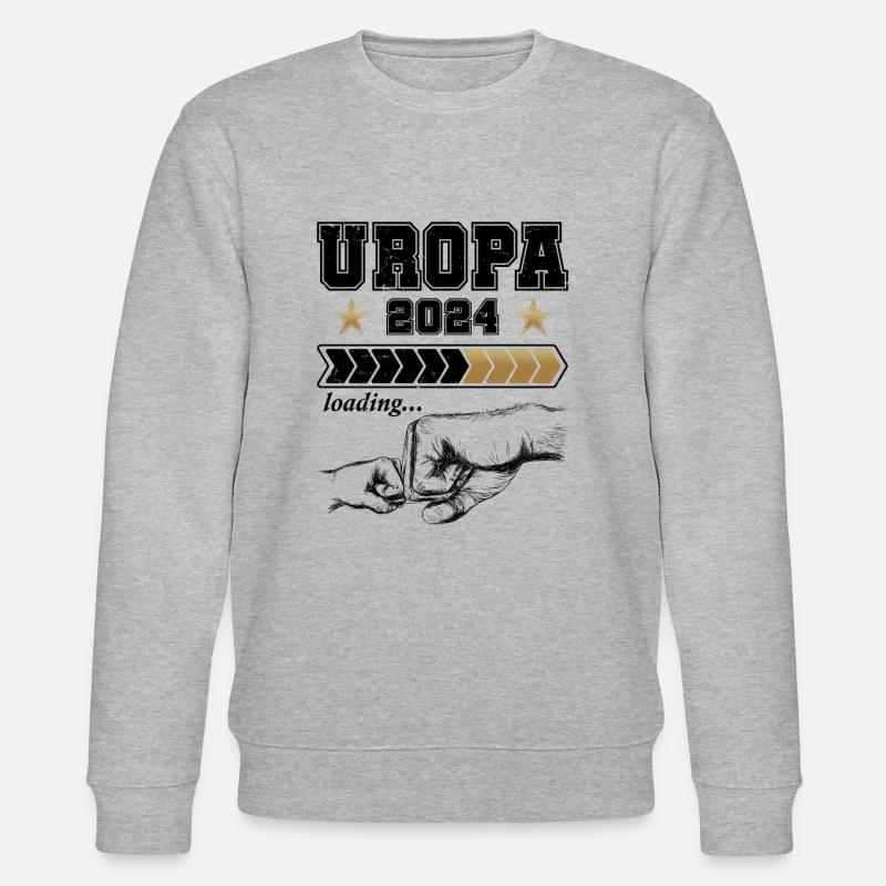Werdender Uropa Loading 2024 - Stanley/Stella Unisex Bio-Sweatshirt CHANGER  - Grau meliert
