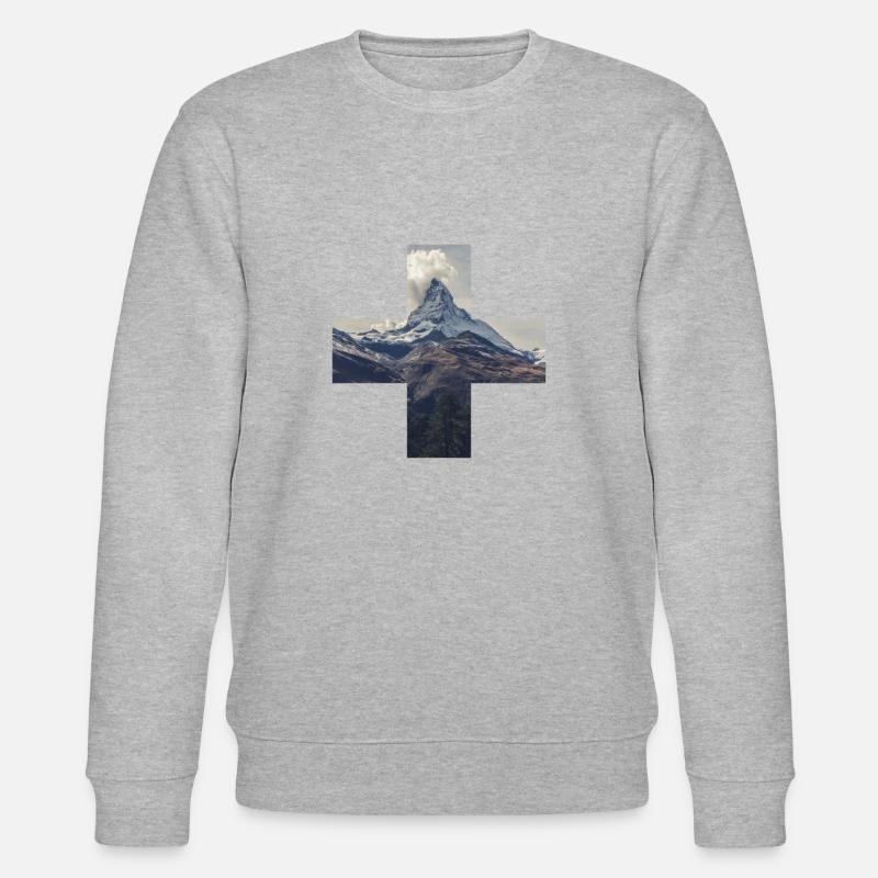 Suisse Cervin - Sweat bio CHANGER Stanley/Stella Unisexe - gris chiné