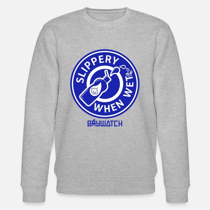 Baywatch Slippery When Wet - Sweat bio CHANGER Stanley/Stella Unisexe - gris chiné