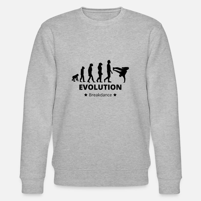 Evolution - Breakdance - Stanley/Stella CHANGER Unisex Organic Sweatshirt - heather grey