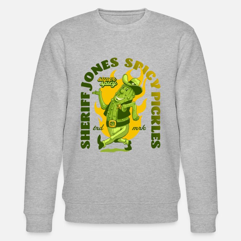 Essiggurken - Stanley/Stella Unisex Bio-Sweatshirt CHANGER  - Grau meliert