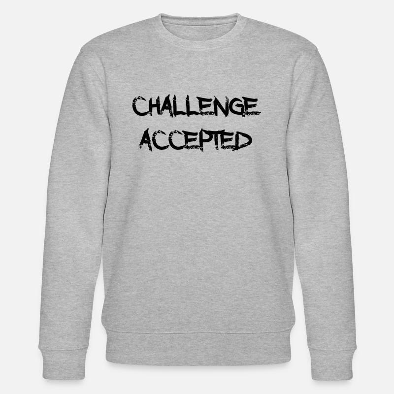 Challenge Accepted - Stanley/Stella Unisex Bio-Sweatshirt CHANGER  - Grau meliert