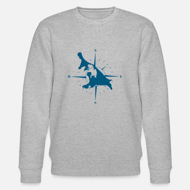 Usedom Geschenk - Stanley/Stella Unisex Bio-Sweatshirt CHANGER  - Grau meliert