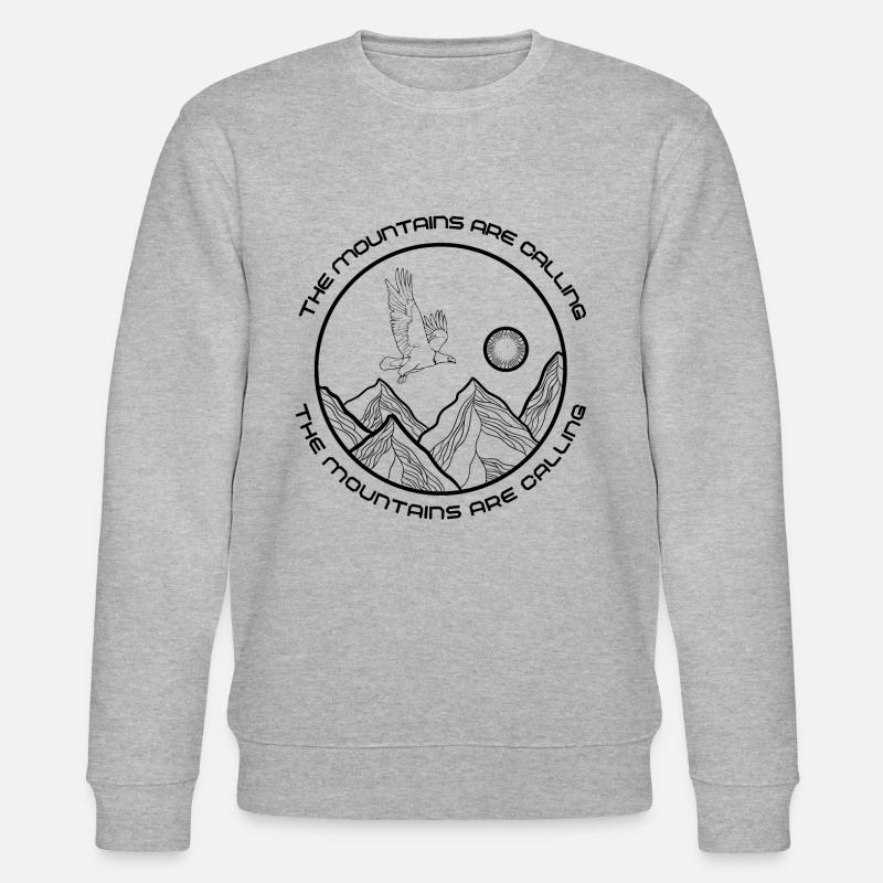 The mountains are calling - Stanley/Stella Unisex Bio-Sweatshirt CHANGER  - Grau meliert