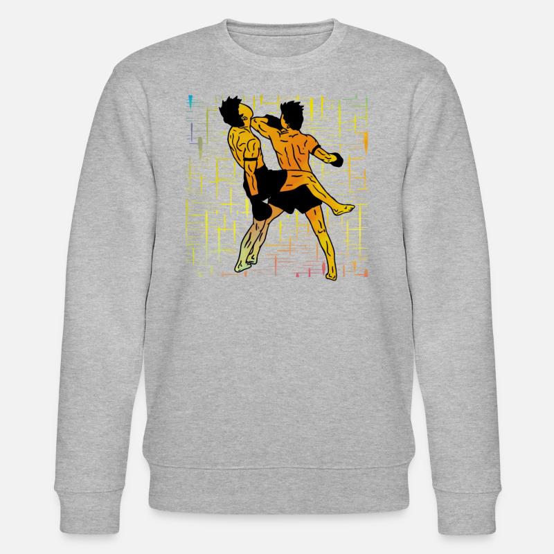 Muay Thai - Stanley/Stella Unisex Bio-Sweatshirt CHANGER  - Grau meliert