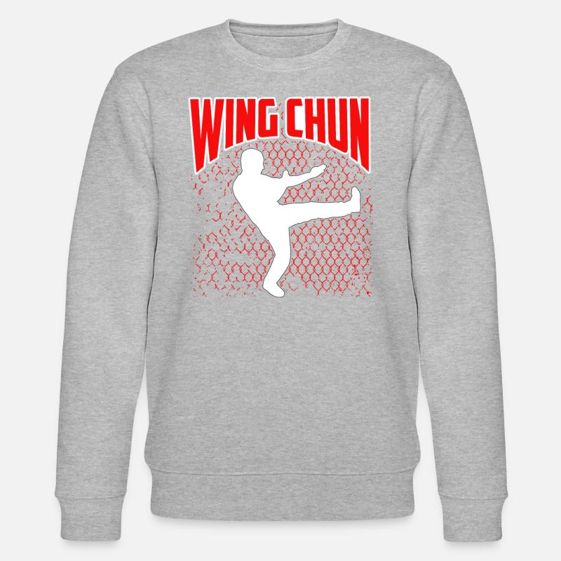 Wing Chun - Stanley/Stella Unisex Bio-Sweatshirt CHANGER  - Grau meliert