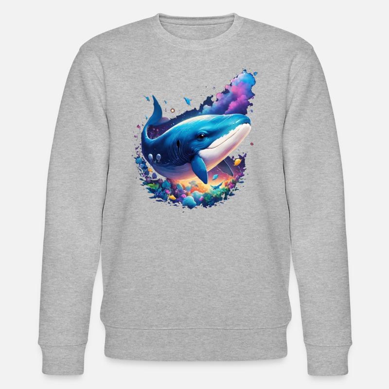 Blauwal - Stanley/Stella Unisex Bio-Sweatshirt CHANGER  - Grau meliert