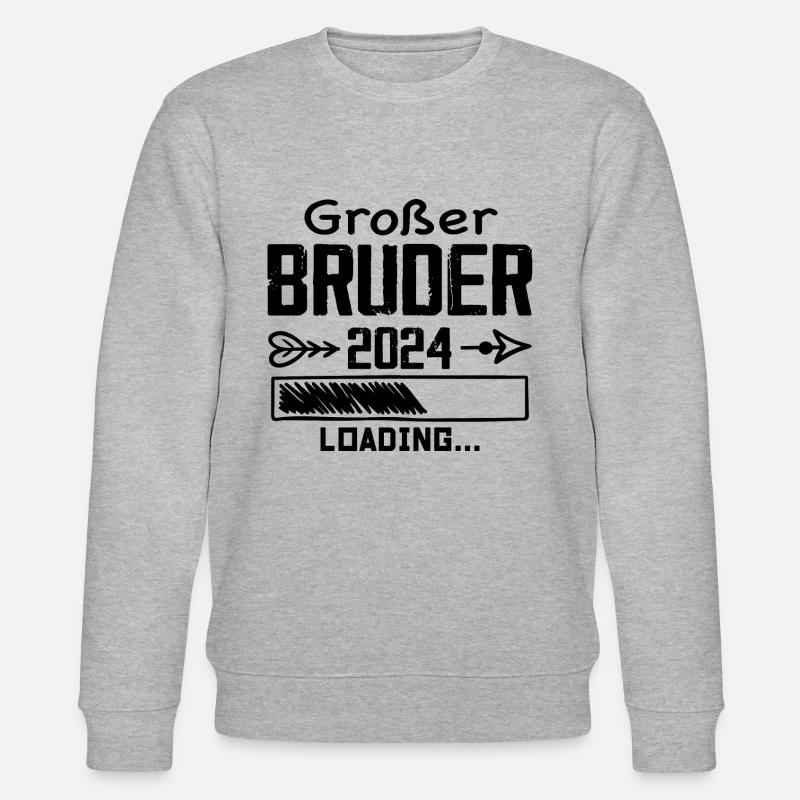 Großer Bruder 2024 - Stanley/Stella Unisex Bio-Sweatshirt CHANGER  - Grau meliert