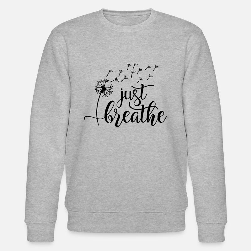 Just Breathe - Stanley/Stella Unisex Bio-Sweatshirt CHANGER  - Grau meliert