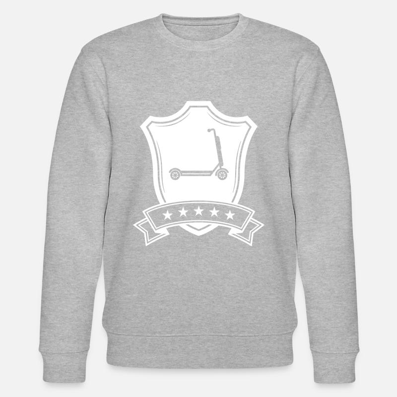 E-roller Wappen - Stanley/Stella Unisex Bio-Sweatshirt CHANGER  - Grau meliert