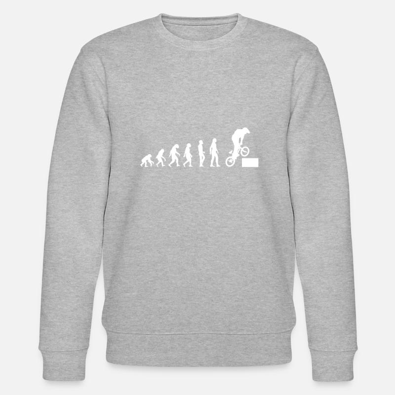 Evolution BMX hop - Stanley/Stella Unisex Bio-Sweatshirt CHANGER  - Grau meliert