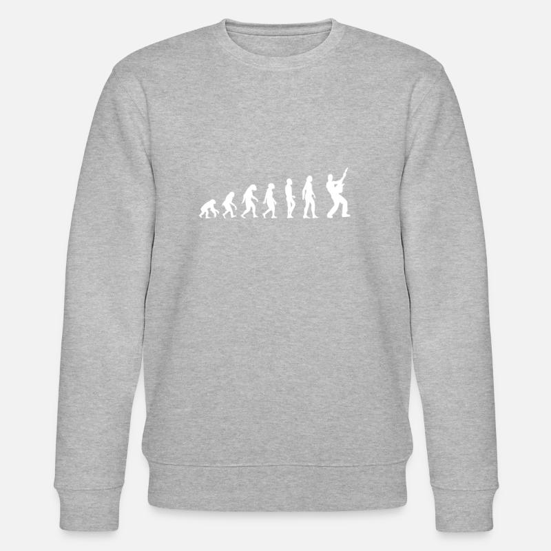 evolution gitarre - Stanley/Stella Unisex Bio-Sweatshirt CHANGER  - Grau meliert