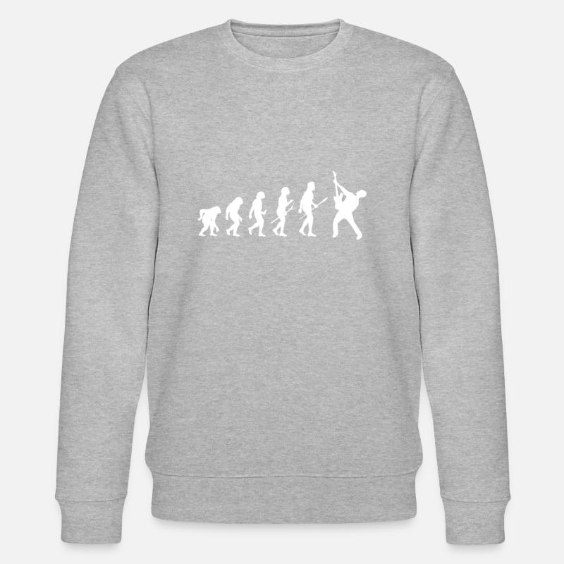 evolution guitariste - Sweat bio CHANGER Stanley/Stella Unisexe - gris chiné