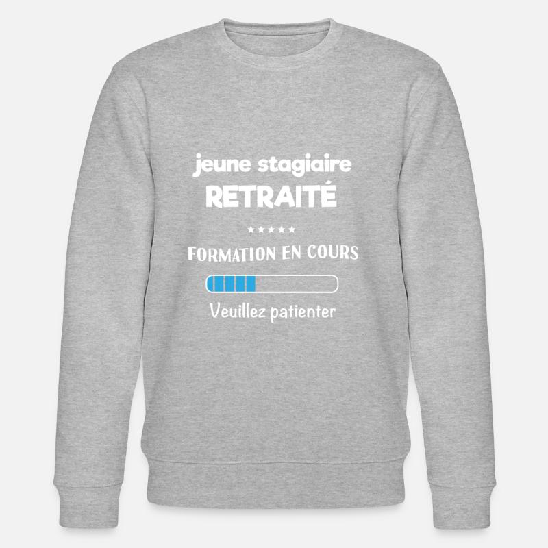 Geschenk-Idee Mann Rentner - Stanley/Stella Unisex Bio-Sweatshirt CHANGER  - Grau meliert