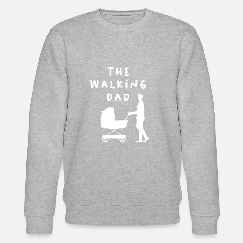 der walkind Dad - Stanley/Stella Unisex Bio-Sweatshirt CHANGER  - Grau meliert