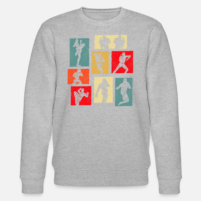 Muay Thai - Stanley/Stella Unisex Bio-Sweatshirt CHANGER  - Grau meliert