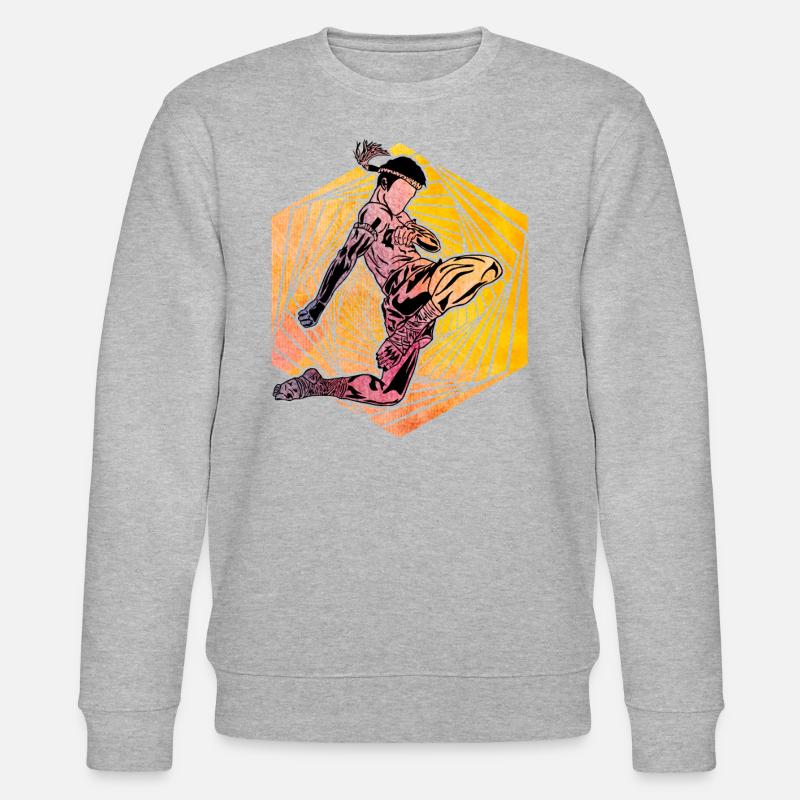 Muay Thai - Stanley/Stella Unisex Bio-Sweatshirt CHANGER  - Grau meliert
