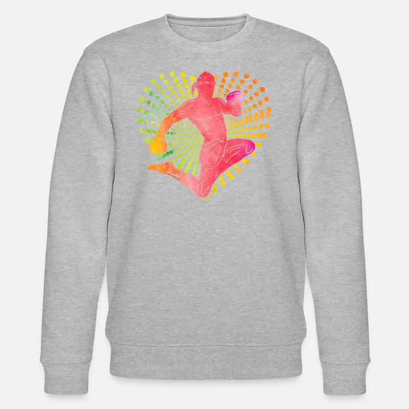 Muay Thai - Stanley/Stella Unisex Bio-Sweatshirt CHANGER  - Grau meliert