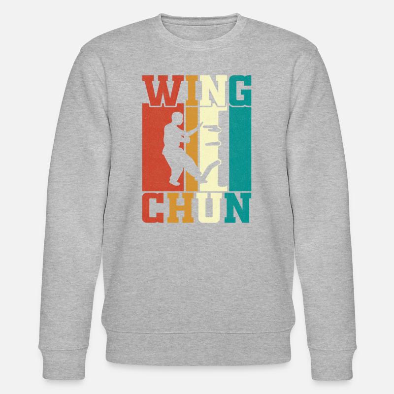 Wing Chun - Sweat bio CHANGER Stanley/Stella Unisexe - gris chiné