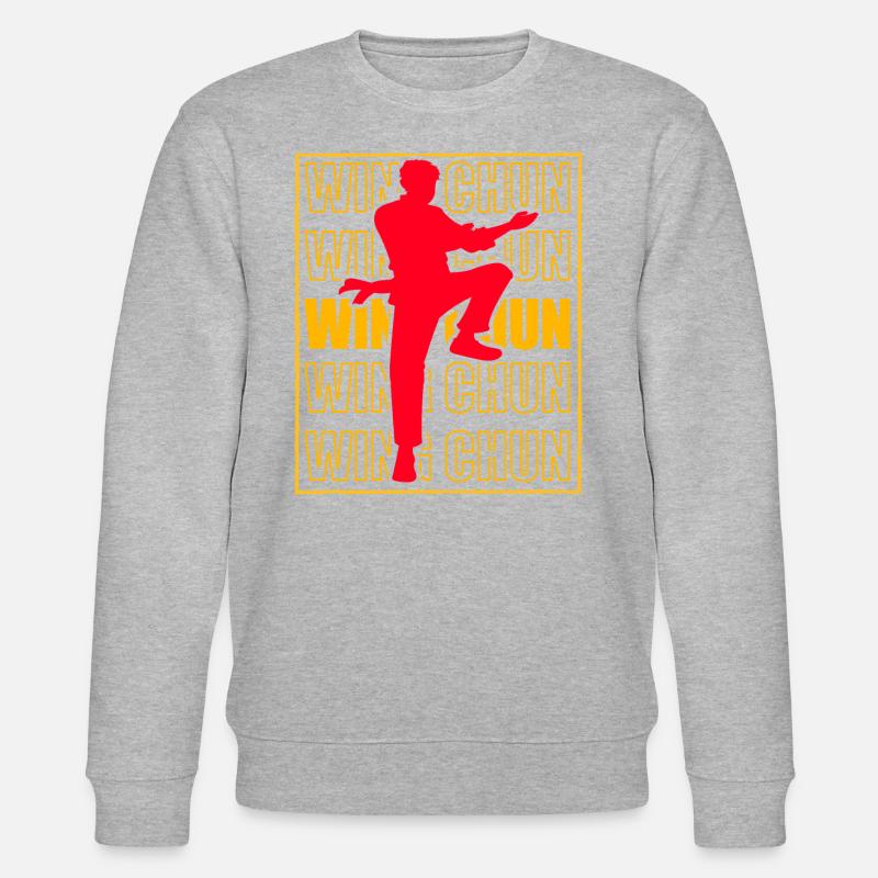 Wing Chun - Stanley/Stella Unisex Bio-Sweatshirt CHANGER  - Grau meliert