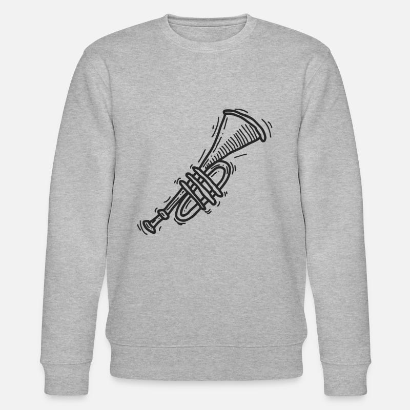 Trompete - Stanley/Stella Unisex Bio-Sweatshirt CHANGER  - Grau meliert