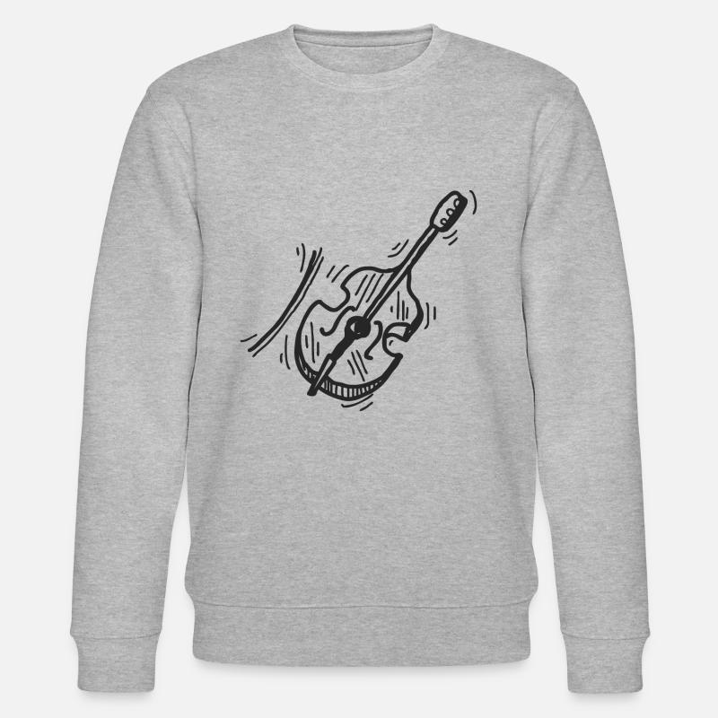 Violine - Violinist - Stanley/Stella Unisex Bio-Sweatshirt CHANGER  - Grau meliert